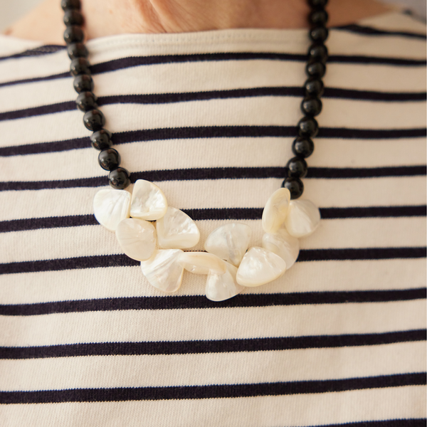 Mother of Pearl & Onyx Necklace