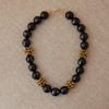 Onyx & Gold Necklace, large