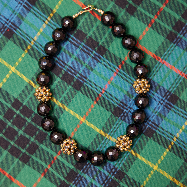 Onyx & Gold Necklace, large
