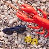 Yellow Lacquer Coral Earrings