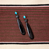 lightweight black horn drop earrings katie bartels