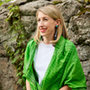 lightweight black horn drop earrings katie bartels