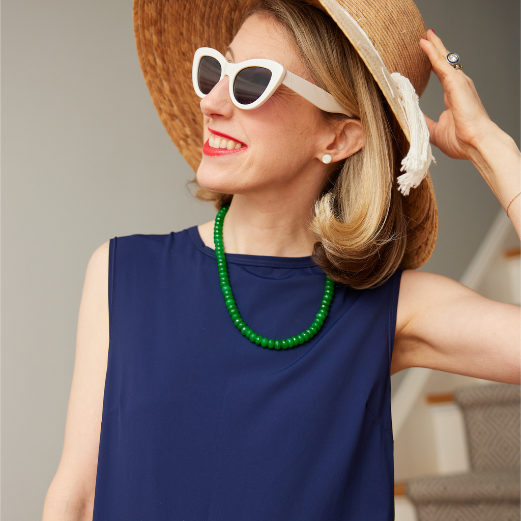 Bright Green Jade Necklace