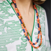 Coral Necklaces with Lapis & Tigerseye