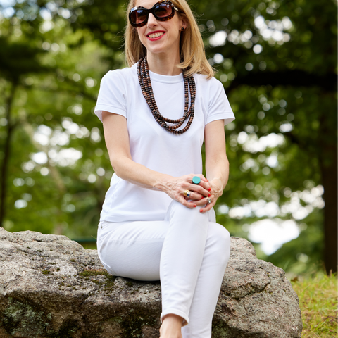 handmade wood statement necklace katie bartels