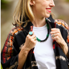 turquoise lacquer and black horn cocktail ring katie bartels