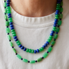 Chrysoprase & Lapis Necklace