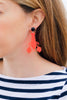 handmade womens neon red lobster earrings katie bartels