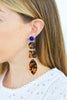 handmade designer womens long tortoise rajasthan earrings katie bartels