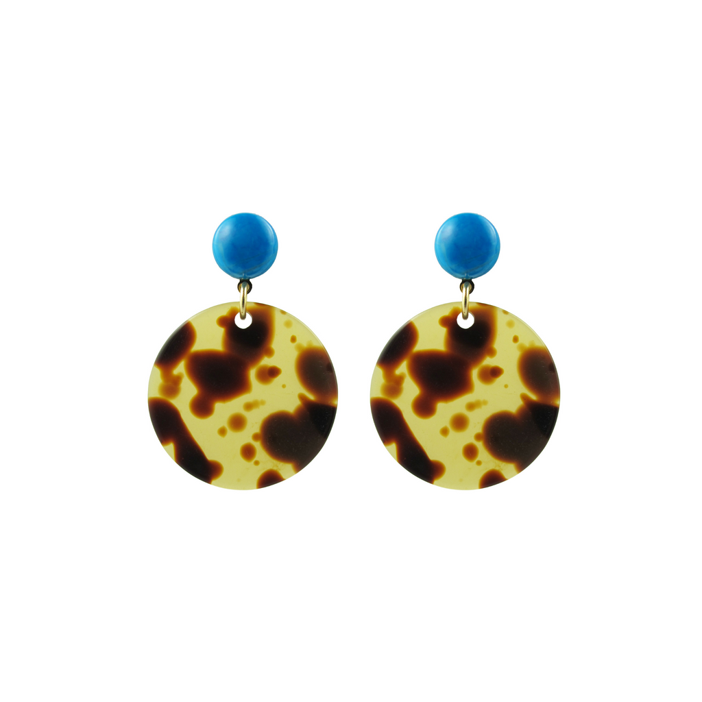 Circle Tortoise Earrings Katie Bartels Jewelry Handmade Jewelry