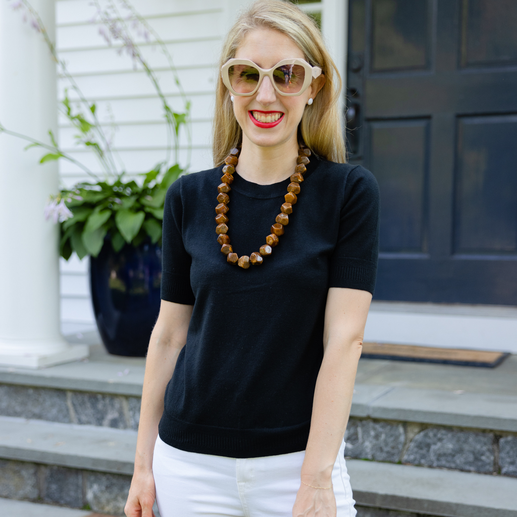 Brown statement necklace deals