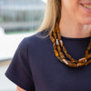 Cocoa Brown Multi-Strand Necklace