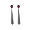 Drop Earrings, gray