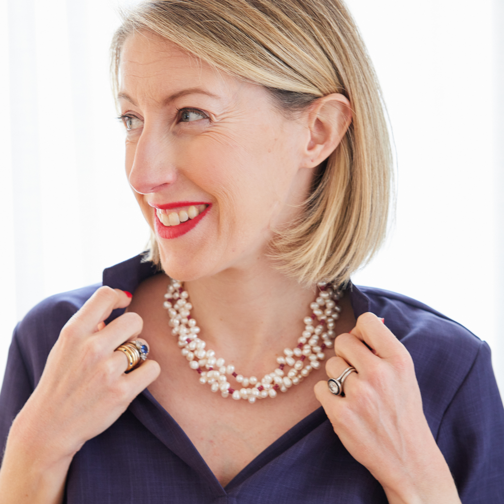 Three strand freshwater pearl 2025 necklace