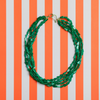 handmade womens green garnet gemstone statement necklace katie bartels