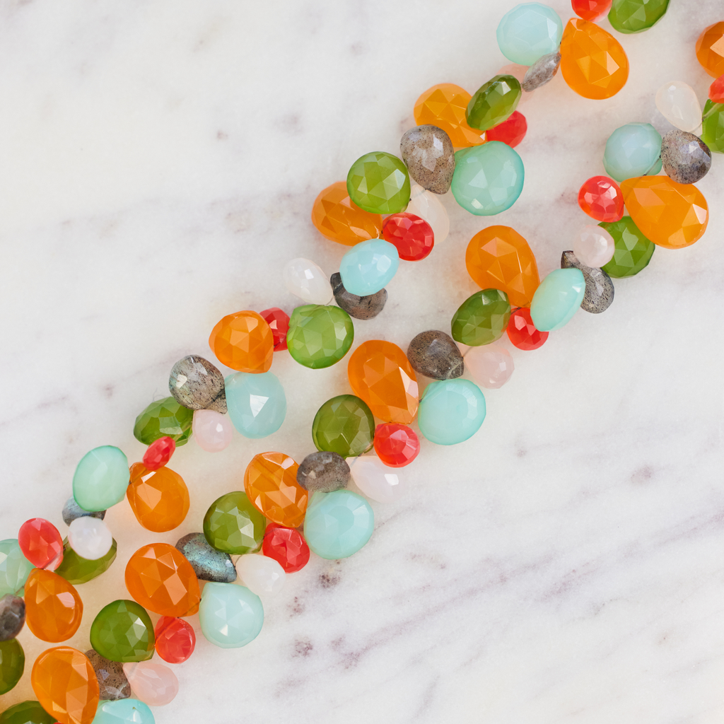 handmade womens multi-gemstone necklace katie bartels