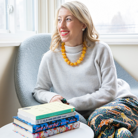 handmade womens marigold yellow chunk necklace katie bartels