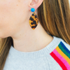 handmade womens tortoise shell marquise earrings katie bartels