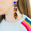 handmade womens tortoise multishape earrings katie bartels