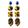 handmade designer womens multi shape tortoise earrings katie bartels