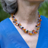 handmade womens multi-gemstone necklace katie bartels