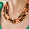 handmade tigerseye and jade gemstone necklace katie bartels