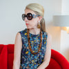 Long Wood Statement Necklace