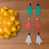 handmade womens glitter holiday tree drop earrings katie bartels